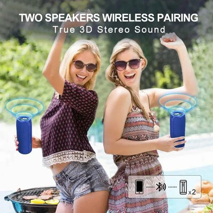 Portable,Waterproof,Wireless Speakers,Dual Pairing, Bluetooth 5.0,Loud Stereo,Booming Bass,1500 Mins Playtime for Home Party