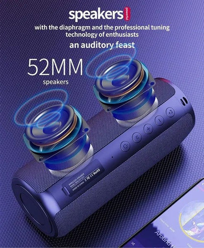 Portable,Waterproof,Wireless Speakers,Dual Pairing, Bluetooth 5.0,Loud Stereo,Booming Bass,1500 Mins Playtime for Home Party
